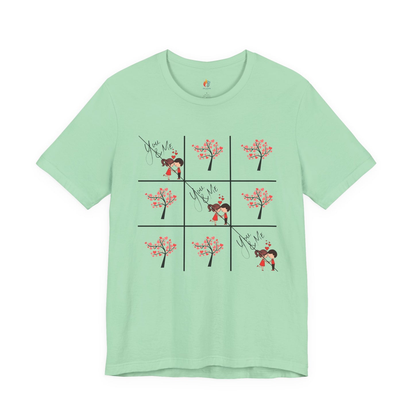 Love Tic Tac Toe T-Shirt, Valentine’s Day T-shirt, Cute Valentine Shirt, Love Graphic Tee, Unisex Valentine Outfit, Gift for Him or Her, Romantic Holiday Tee