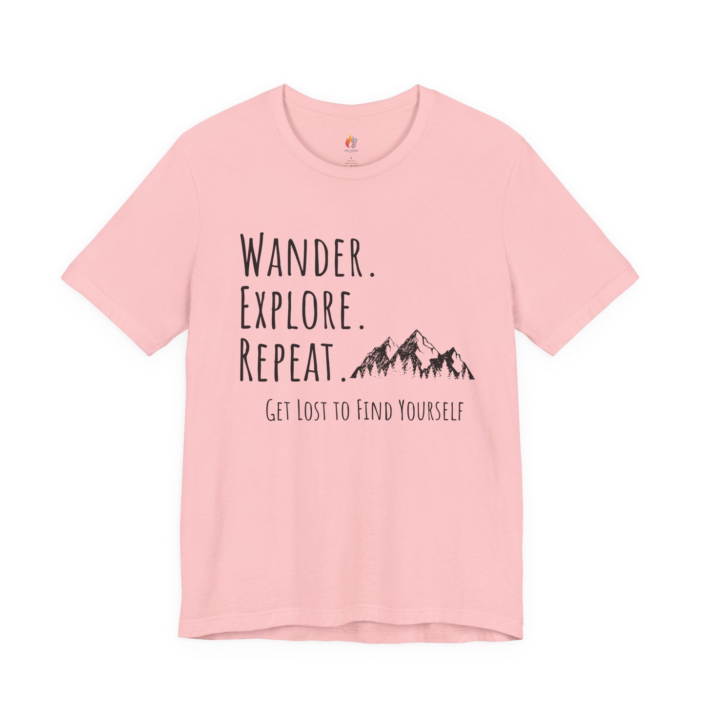 Travel lover T-Shirt - "Wander, Explore, Repeat", Adventure Graphic Tee