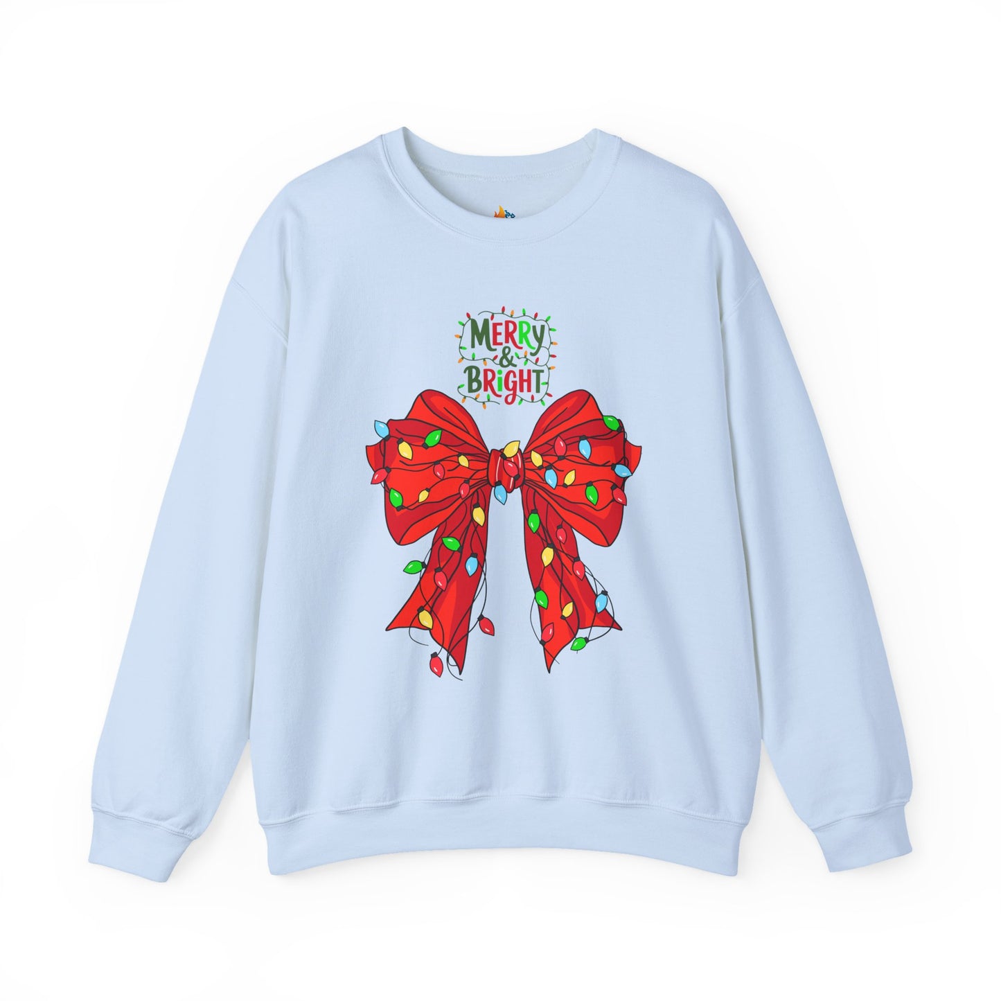 Merry & Bright, Christmas Sweatshirt, Unisex Crewneck, Holiday Season Outfit, Winter Sweatshirt