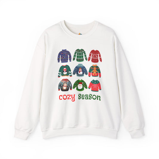 Cozy Season, Christmas Sweatshirt, Unisex Crewneck, Holiday Season Outfit, Winter Sweatshirt