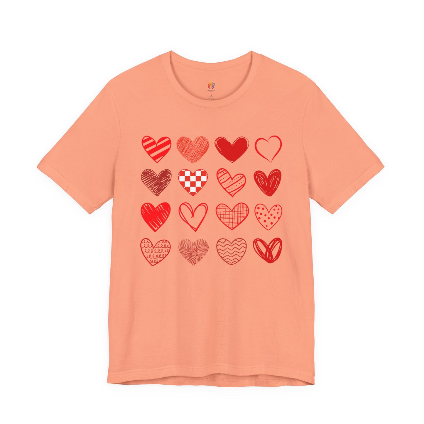Hearts T-Shirt, Valentine’s Day T-shirt, Cute Valentine Shirt, Love Graphic Tee, Unisex Valentine Outfit, Gift for Him or Her, Romantic Holiday Tee