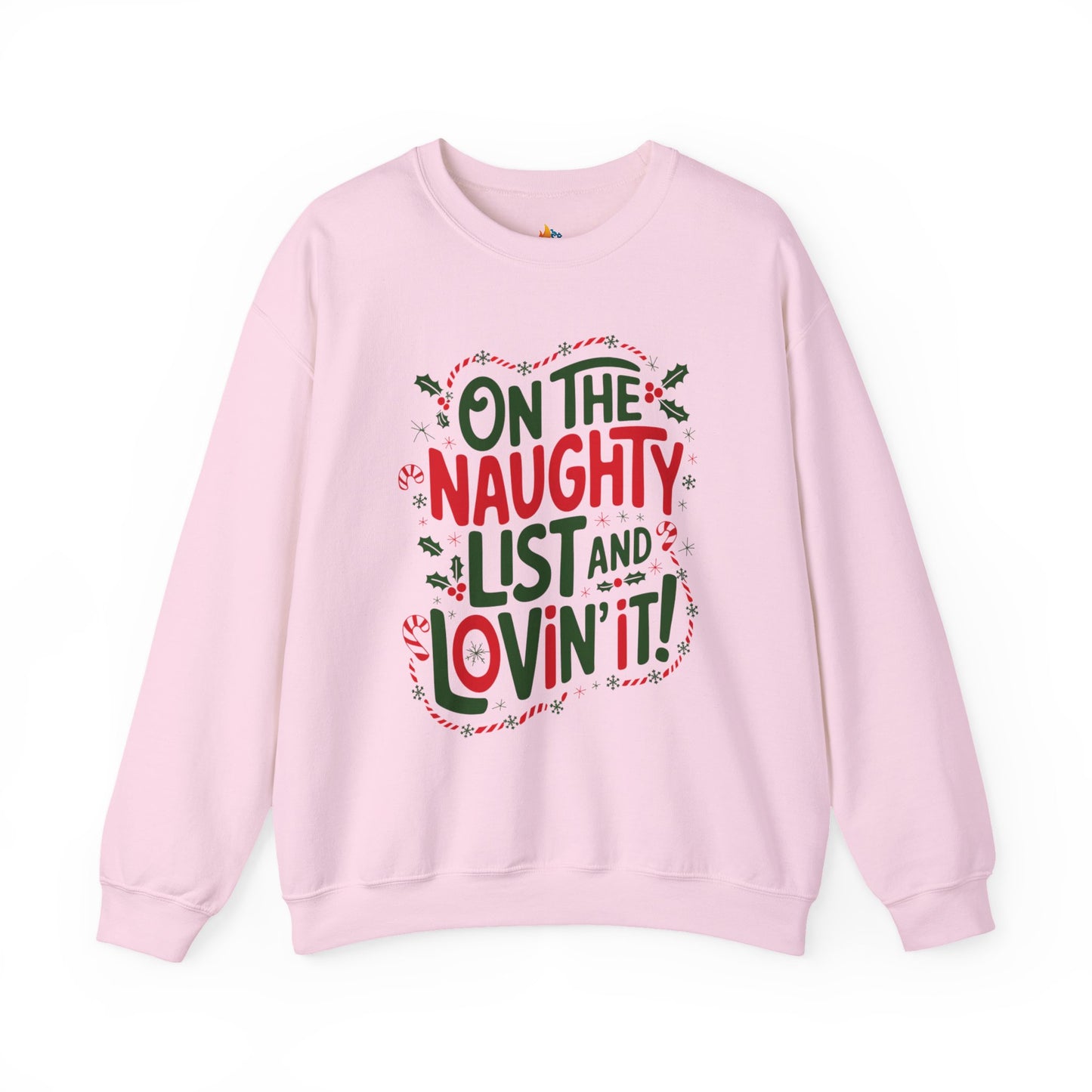 On the naughty list Christmas Sweatshirt, Unisex Crewneck, Holiday Season Outfit, Winter Sweatshirt
