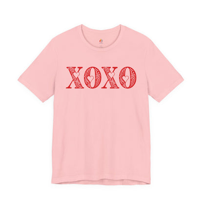 XOXO T-Shirt, Valentine’s Day T-shirt, Cute Valentine Shirt, Love Graphic Tee, Unisex Valentine Outfit, Gift for Him or Her, Romantic Holiday Tee