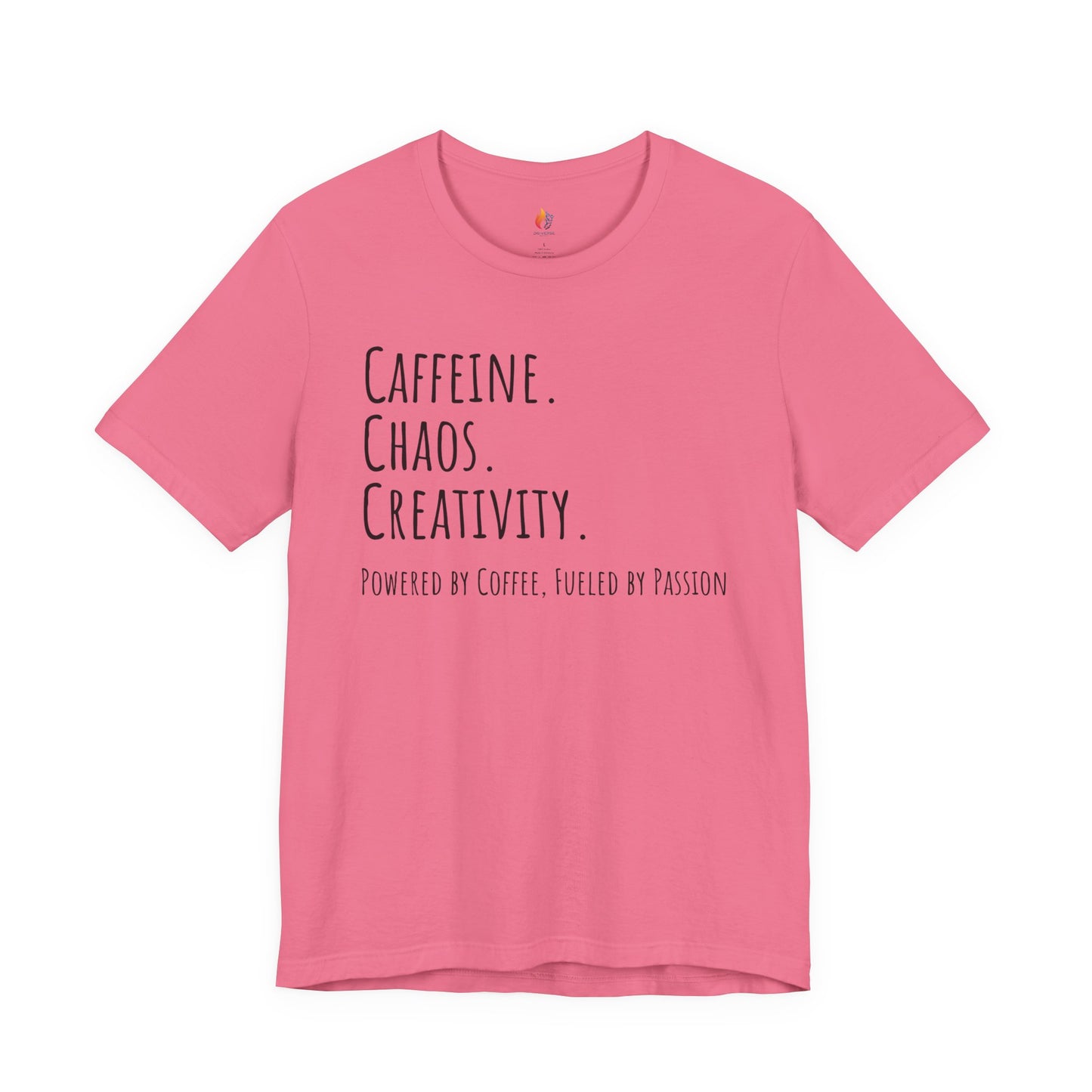 Coffee Lover Tee - "Caffeine, Chaos, Creativity" Shirt