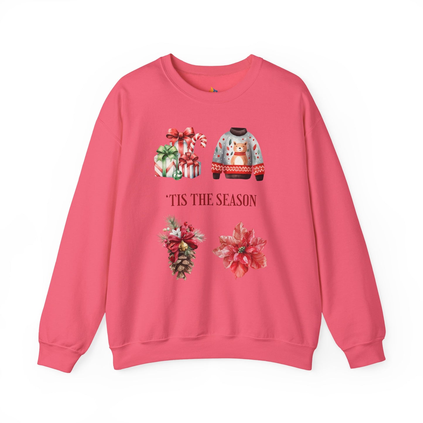 Tis the season Christmas Sweatshirt, Unisex Crewneck, Holiday Season Outfit, Winter Sweatshirt