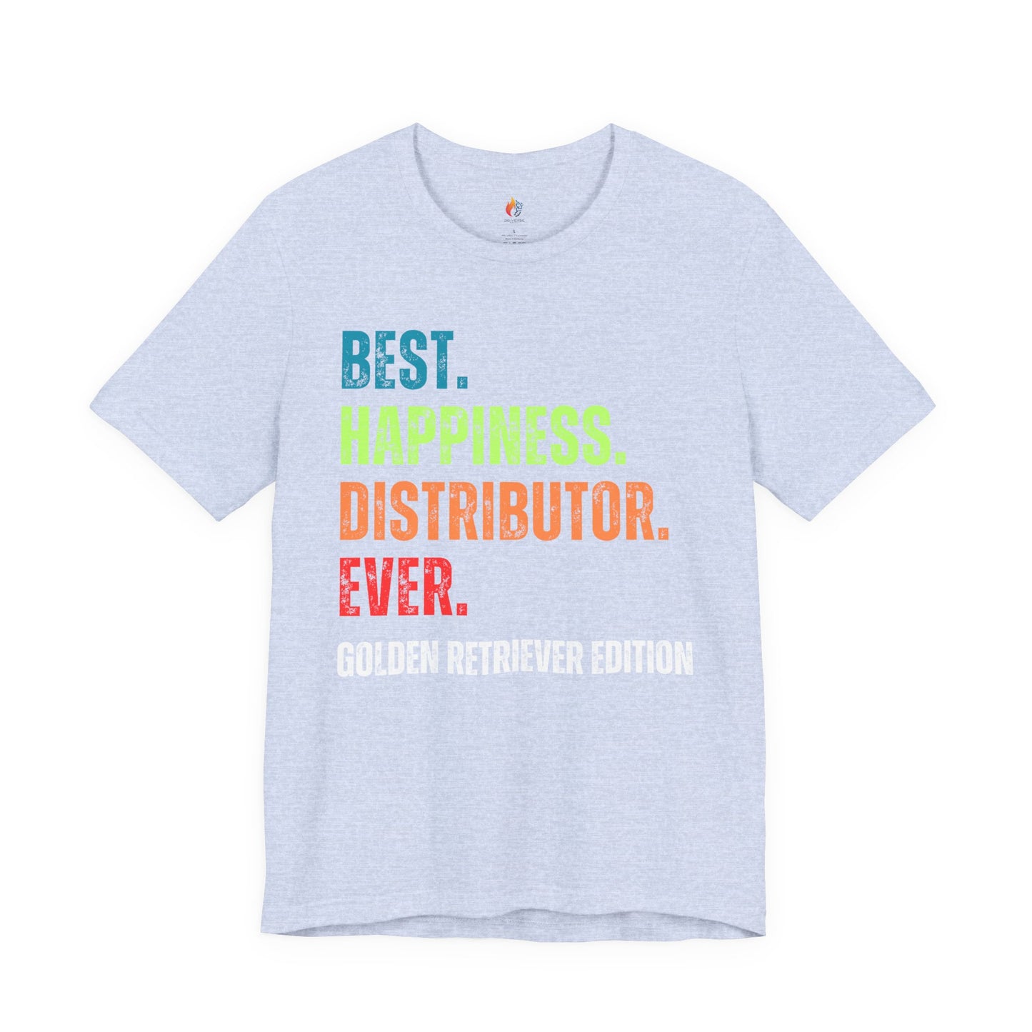 Golden Retriever Dog Lover T-Shirt - "Best Happiness Distributor Ever"