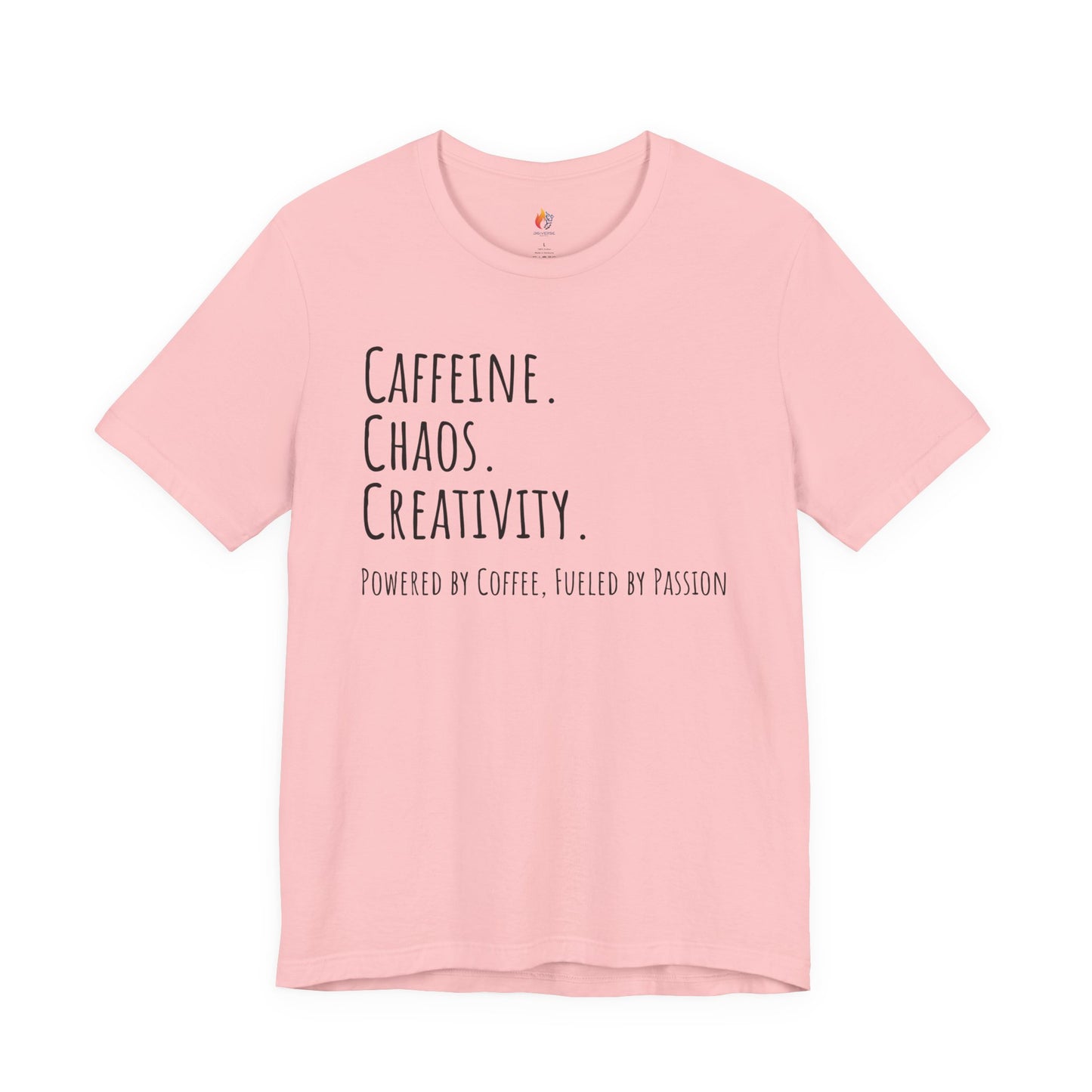 Coffee Lover Tee - "Caffeine, Chaos, Creativity" Shirt